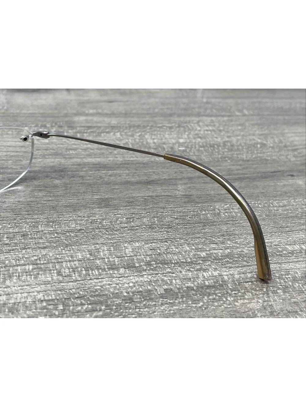 Calvin Klein 635 43 Eyeglasses Frames Silver Rimless Rim 48[]19-140 Frames Only